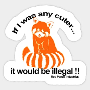 Red Panda Cuter Sticker